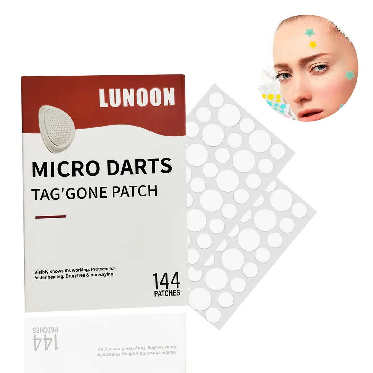 GENERICO - LUNOON PATCH anti acne y espinillas invisible  144 und