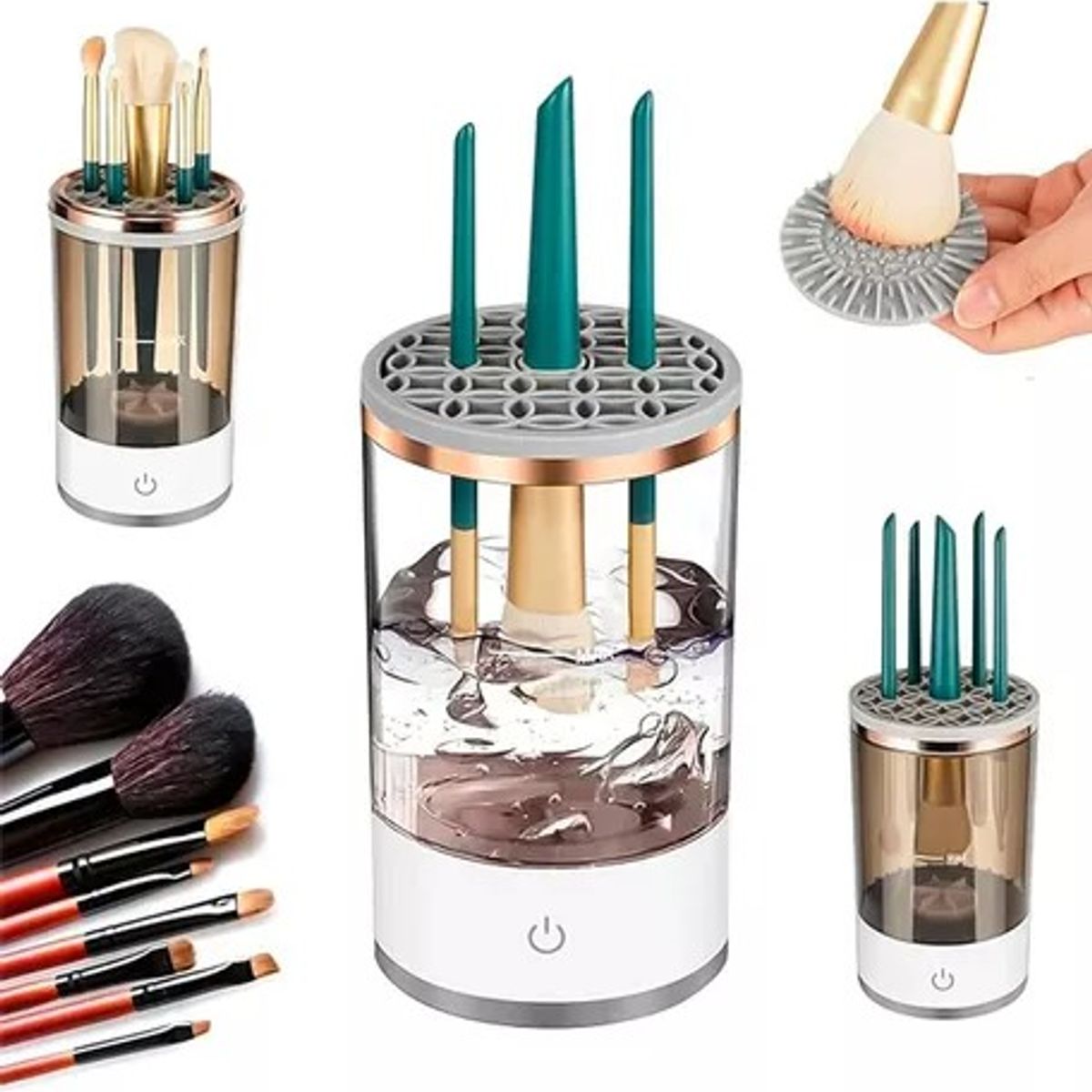 OEM - Limpiador Eléctrico de Brochas de Maquillaje con Vibración Sónica