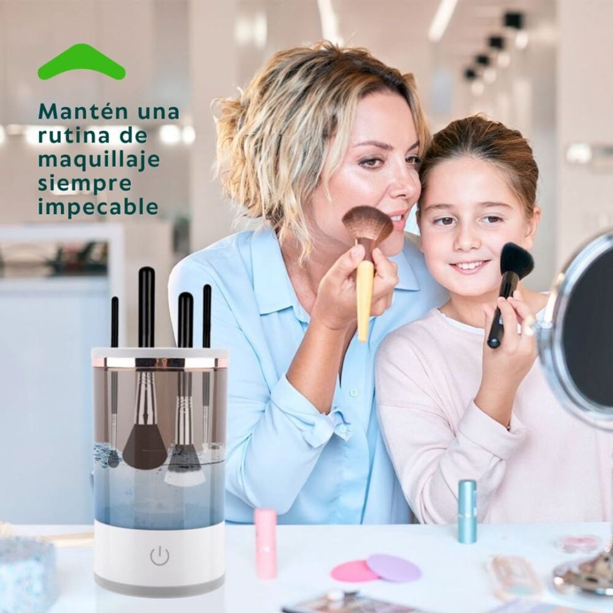 OEM - Limpiador Eléctrico de Brochas de Maquillaje con Vibración Sónica