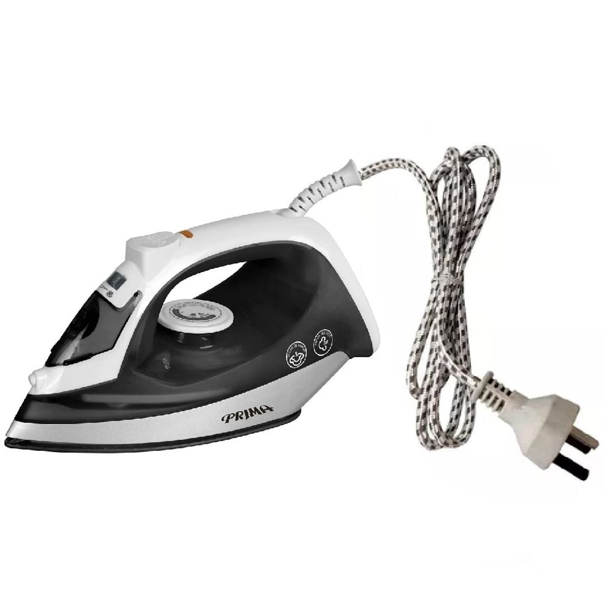 PRIMA - Plancha Prima ES-2472N a Vapor Suela Antiadherente Blanco