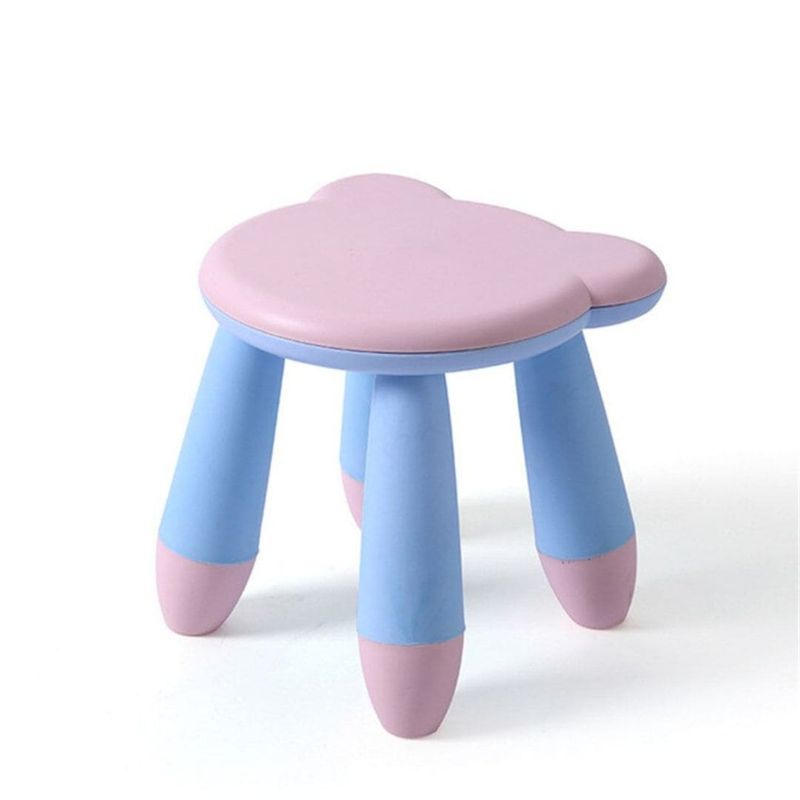 GENERICO - Banco Infantil para Niños Modelo Oso Color Rosado