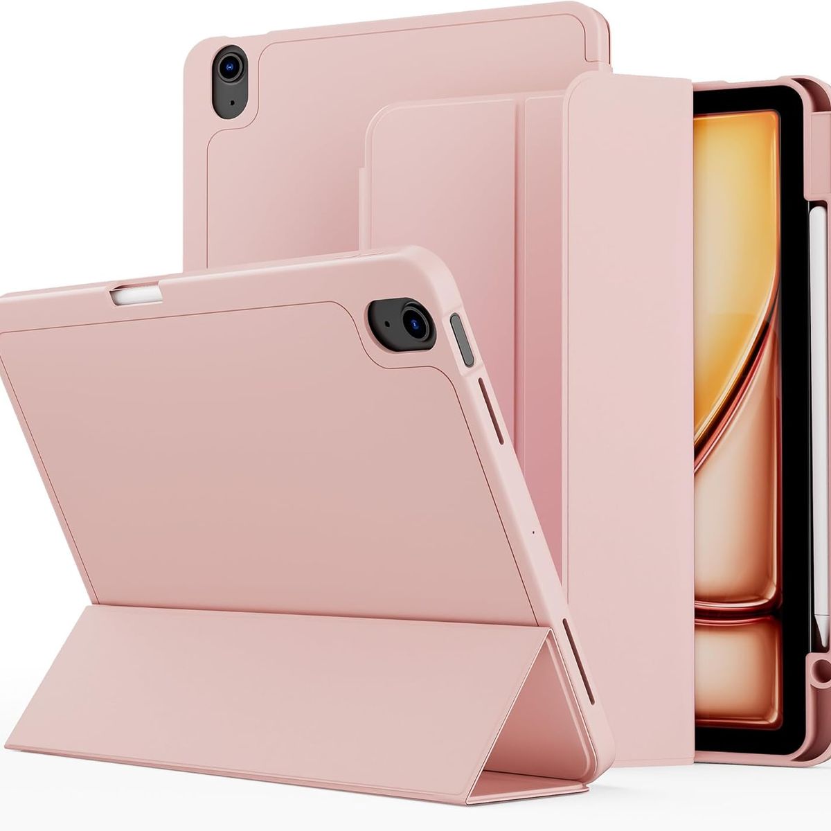 GENERICO - Funda Smart Case Para iPad Air 11" 2024 Chip M2 6ta Generación - ROSA