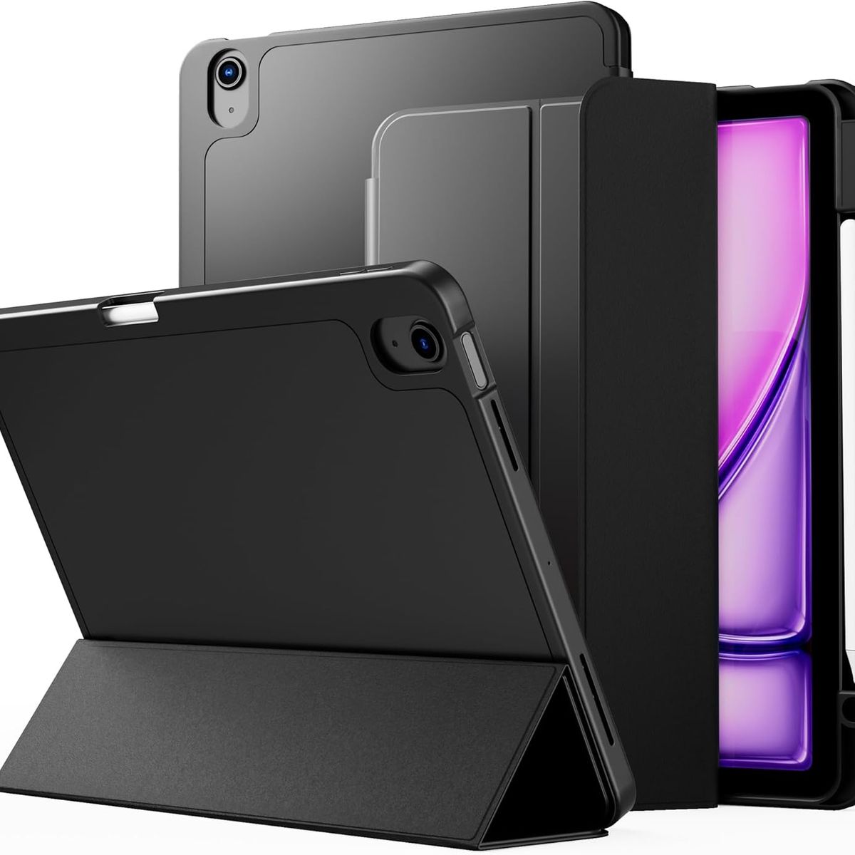 GENERICO - Case Cover Funda Para iPad Air 11" 2024 Chip M2 6ta Generación - NEGRO
