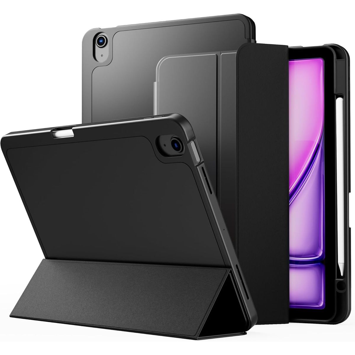 GENERICO - Case Cover Funda Para iPad Air 11" 2024 Chip M2 6ta Generación - NEGRO