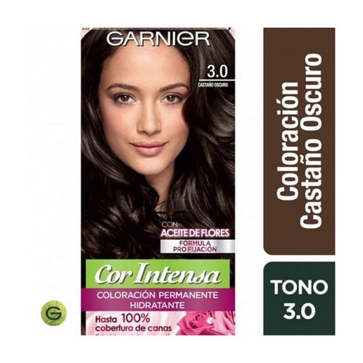 GARNIER - Tinte para Cabello Castaño Oscuro 3.0 Cor Intensa Garnier