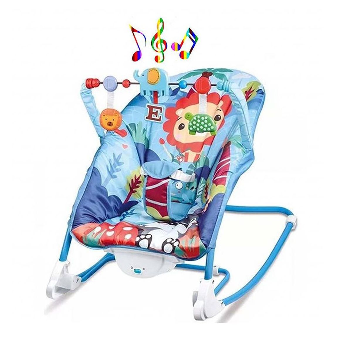 IDEAL - SILLA MECEDORA MUSICAL CON VIBRADORA SWEET BLUE