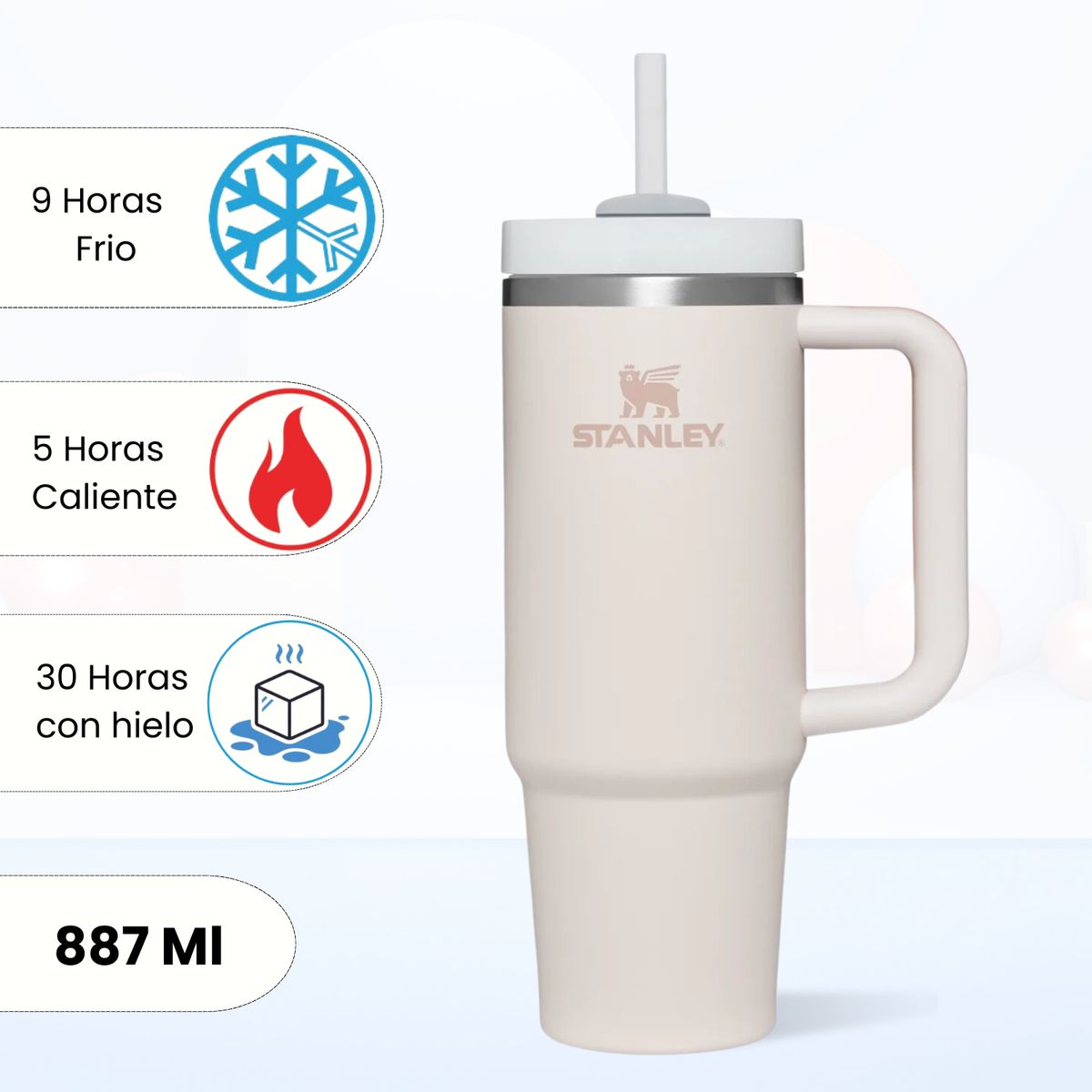 STANLEY - Quencher H2.0 Adventure Rose Quartz Stanley 887 Ml