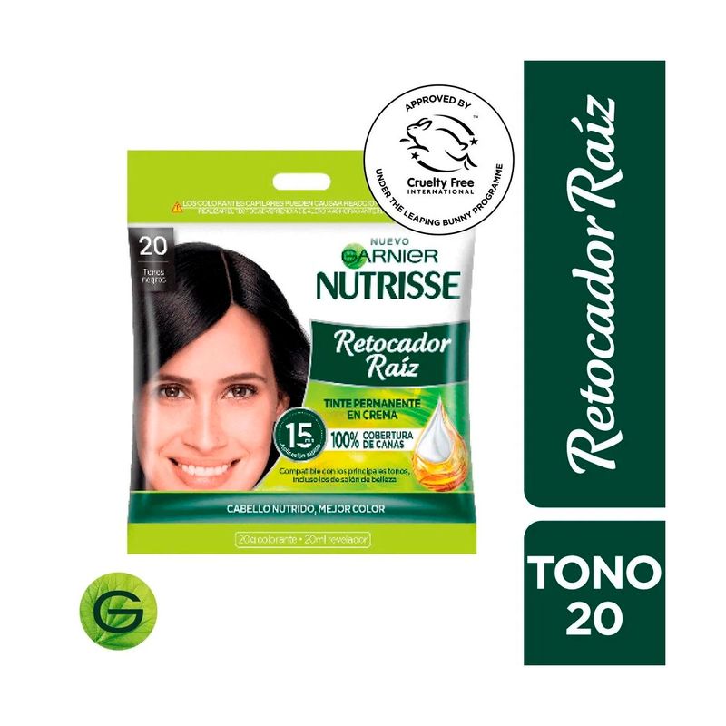 GARNIER - Retocador De Raíz En Crema NEGROS 20 Nutrisse Garnier