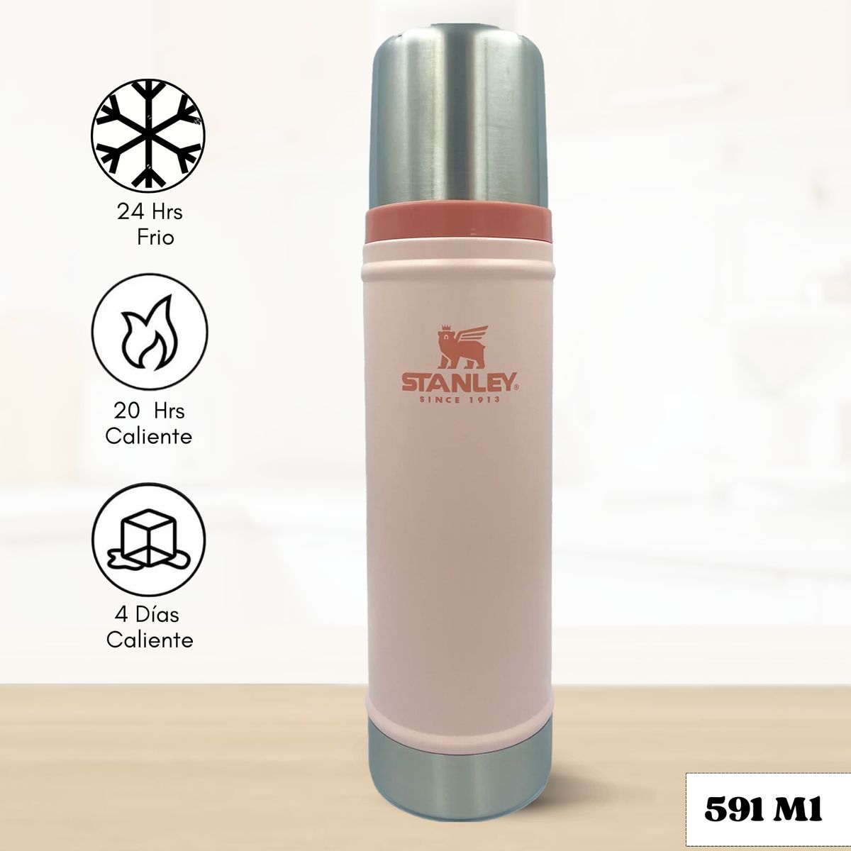 STANLEY - Termo de Bebida Stanley Classic Limestone 591 Ml