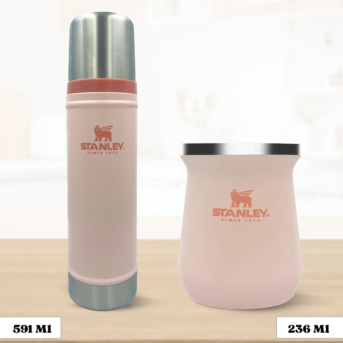 STANLEY - Combo Stanley Termo Classic 591 + Matero 236 Ml Limestone