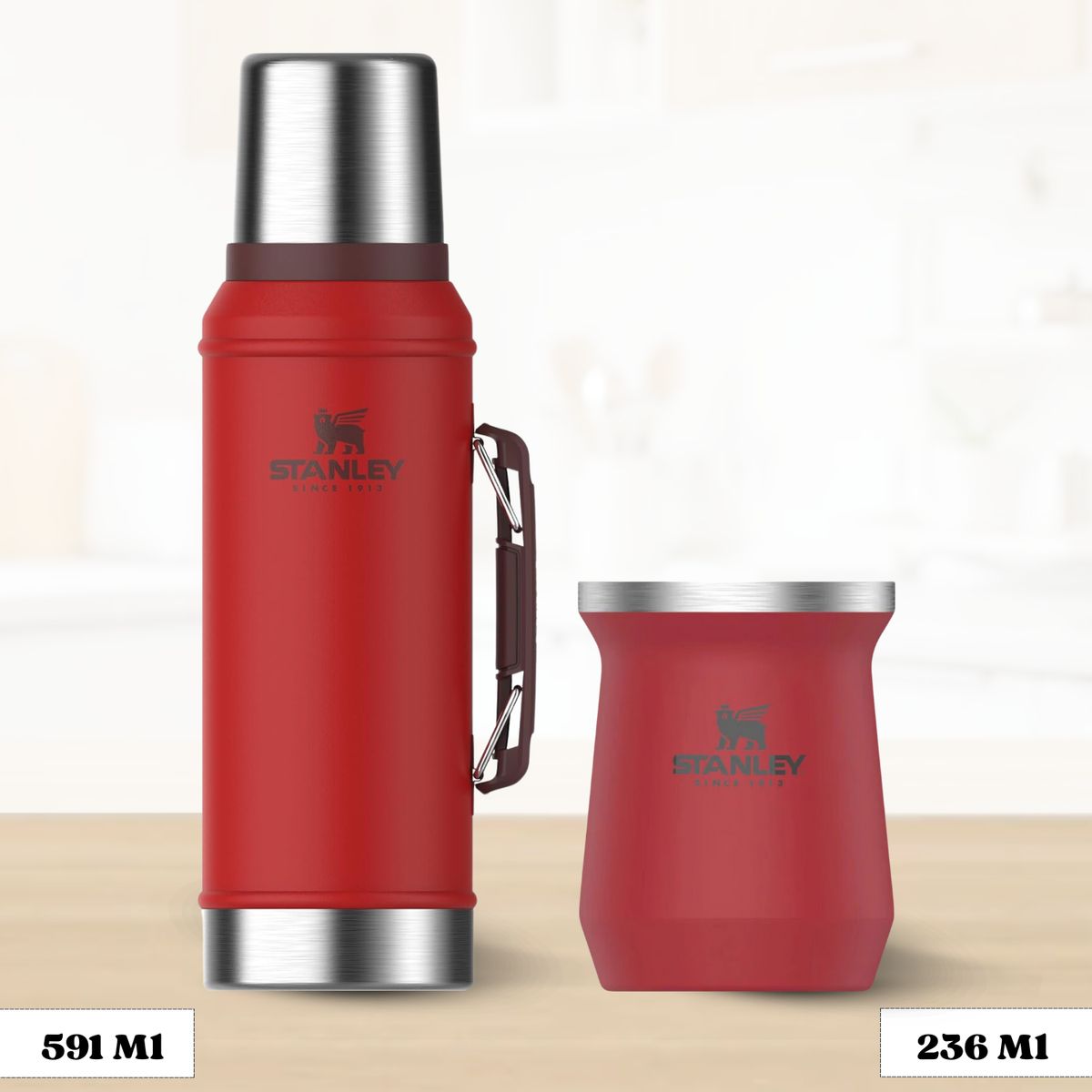 STANLEY - Combo Stanley Termo Classic 946 + Matero 236 Ml Lava