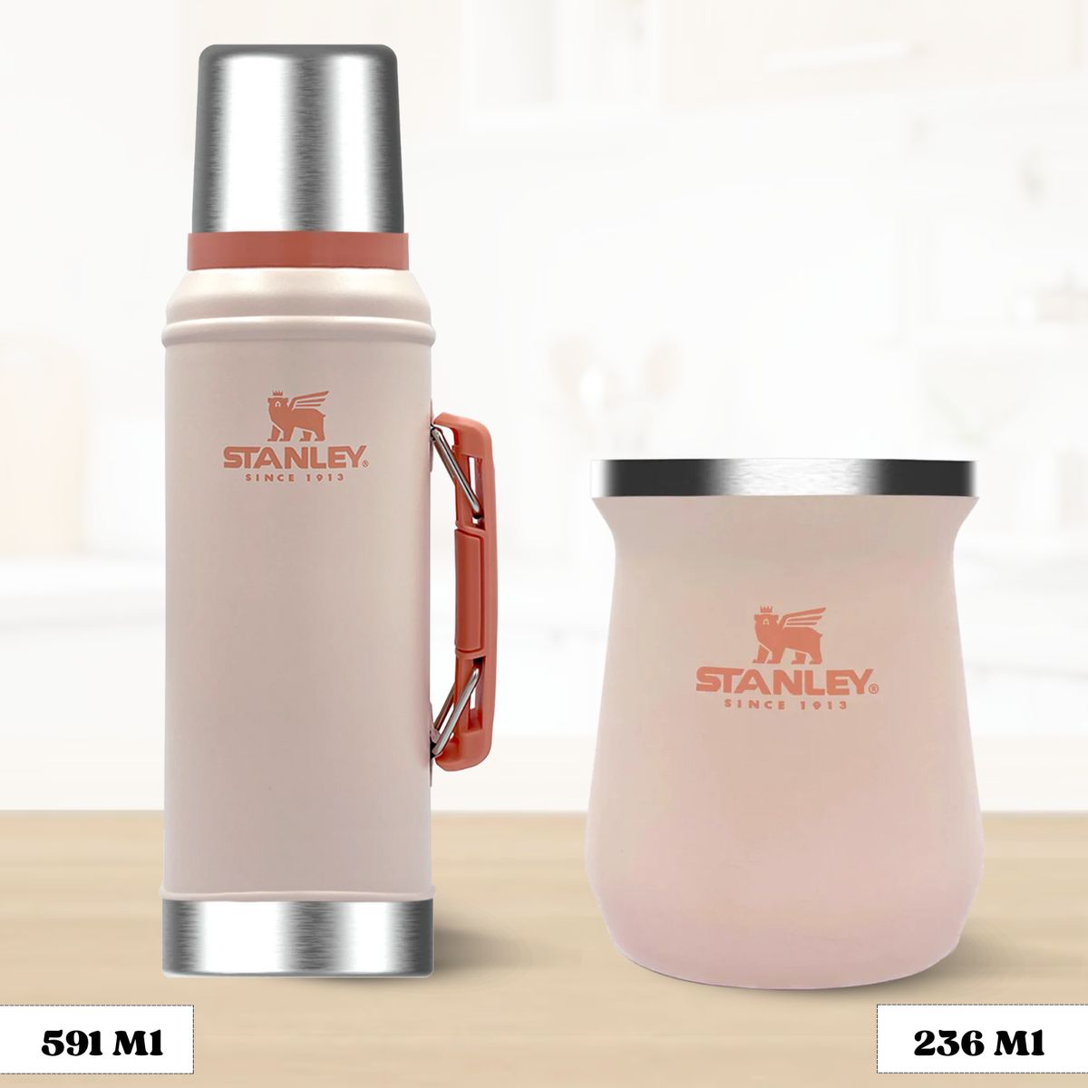 STANLEY - Combo Stanley Termo Classic 946 + Matero 236 Ml Limestone