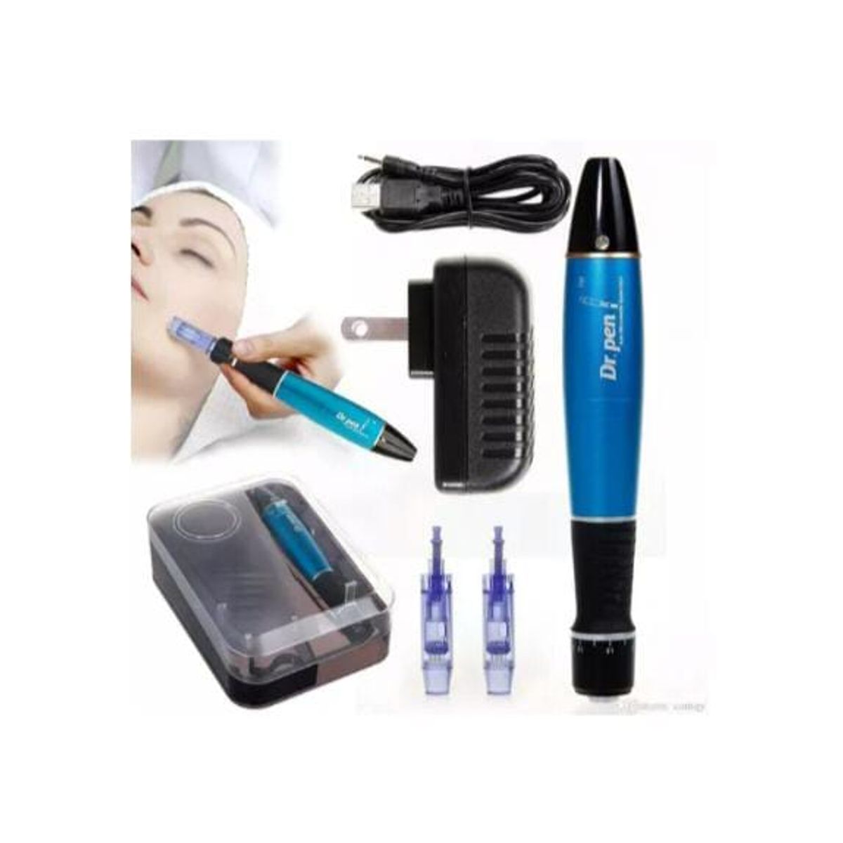 GENERICO - Derma Pen- Dr Pen Inalámbrico Azul