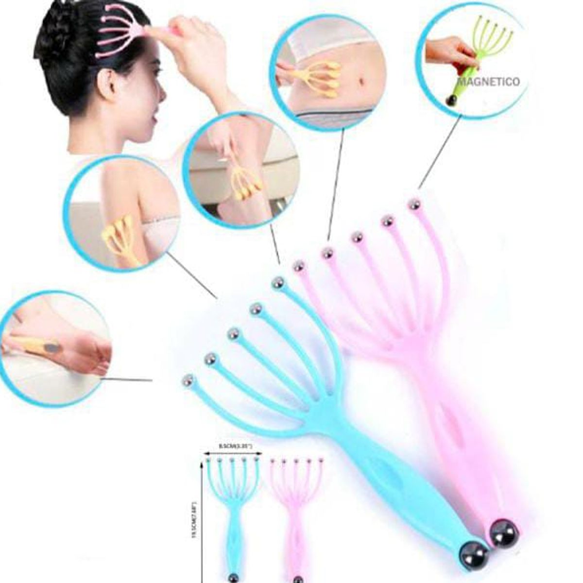 GENERICO - MASJEADOR CABEZA CUEPO MAGNETIC