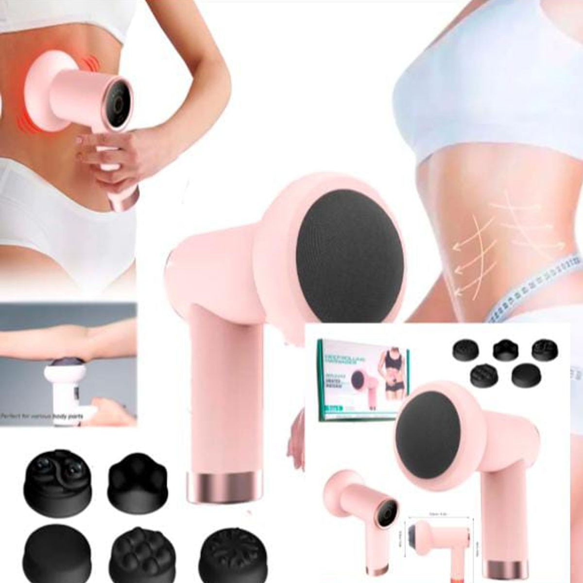 GENERICO - MASAJEADOR ANTICELULITICO DE PERCUTION MAS RECARGABLE