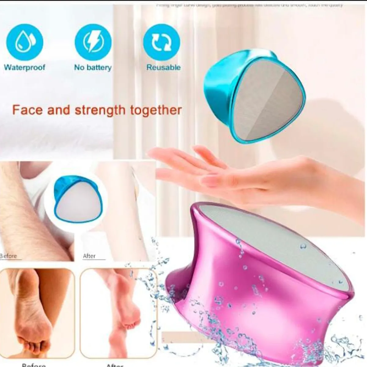 GENERICO - Borrador de Pelo de Cristal 2 en 1_123