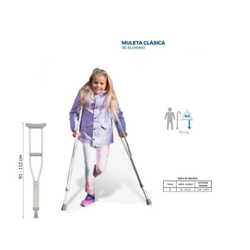 GENERICO - Muletas Aluminio Niño