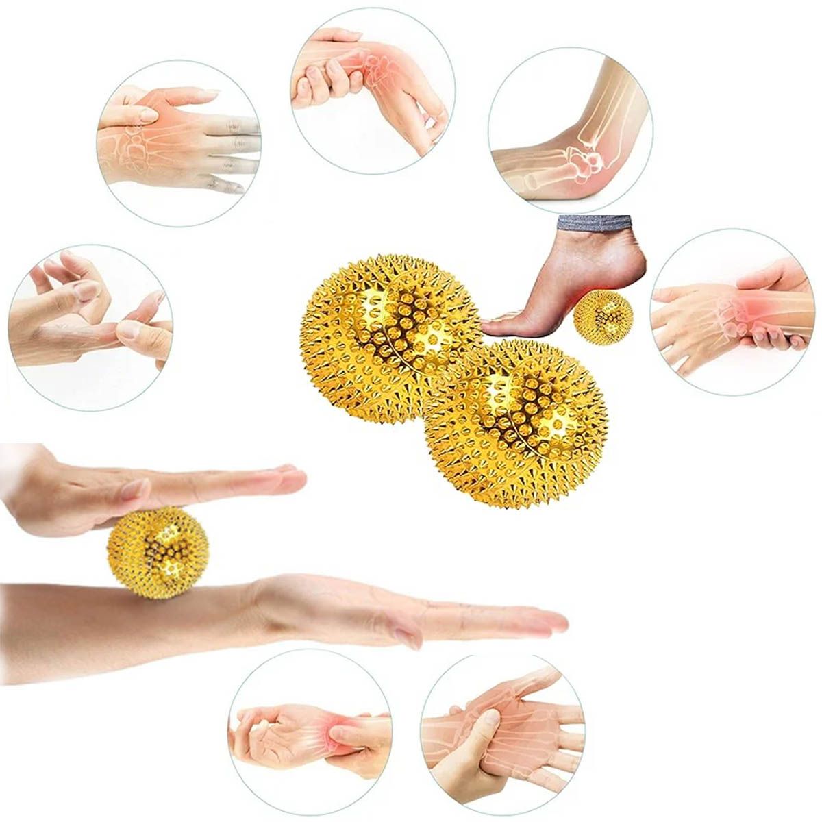 GENERICO - Bolas de masaje maganetico con puas