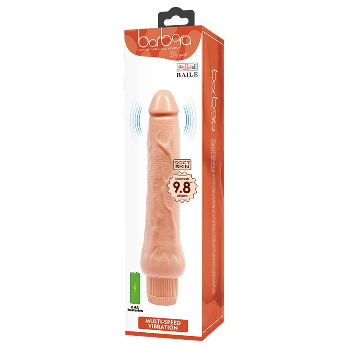 BAILE - Dildo Vibrador Realista Barbara Dryad 25 cm x Ø 4cm
