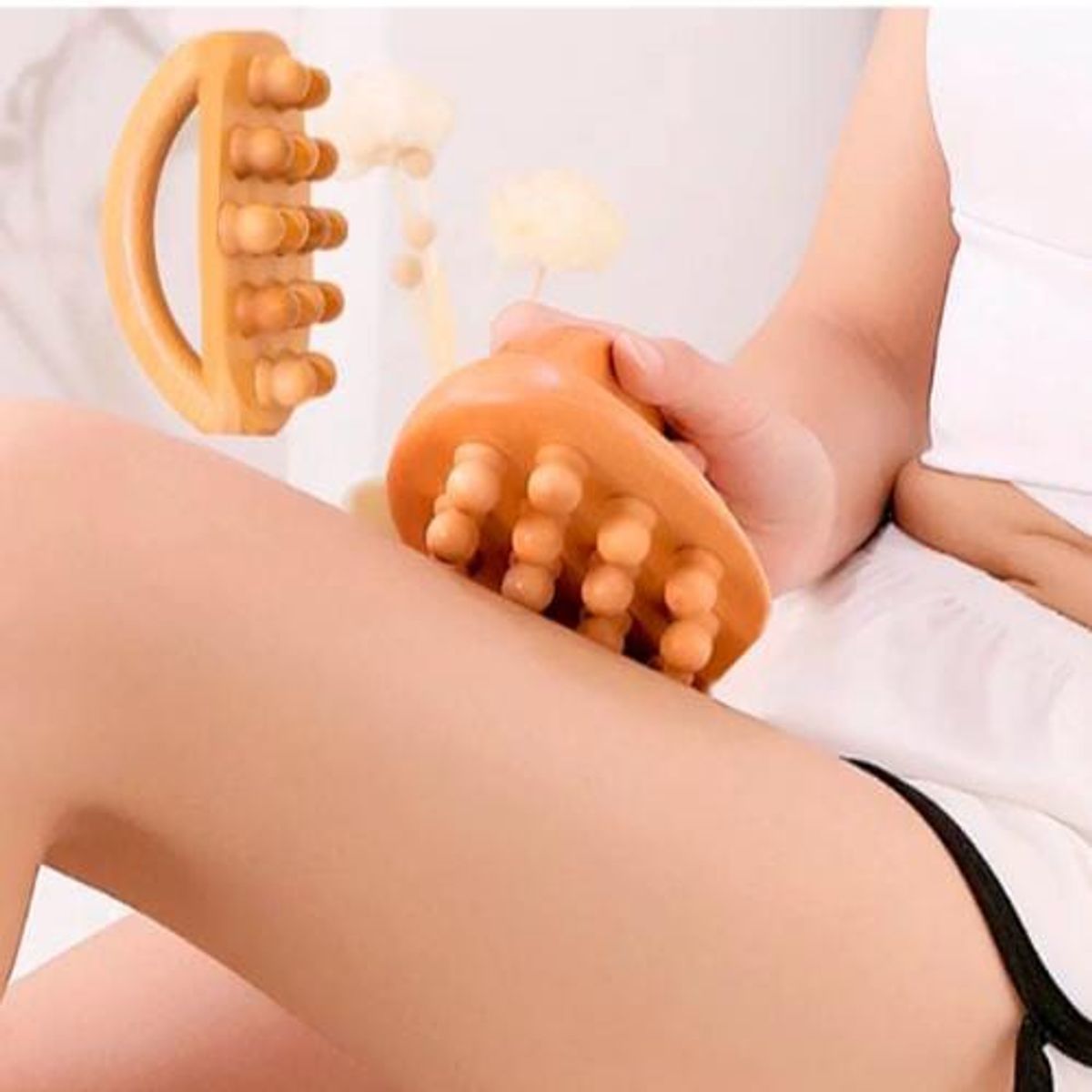 GENERICO - Gua-sha masajeador tipo cepillo retangular