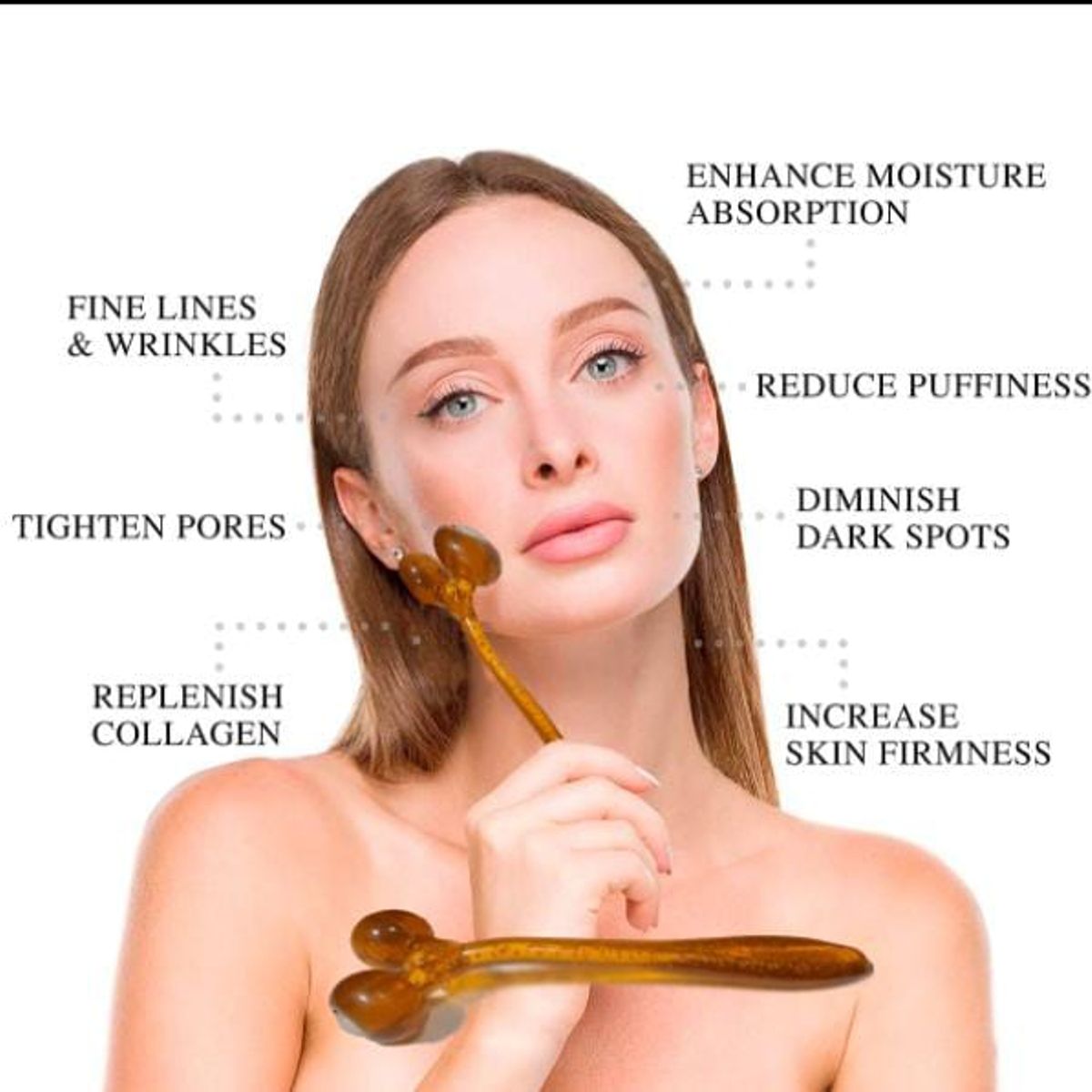 GENERICO - Rodillo facial de silicona