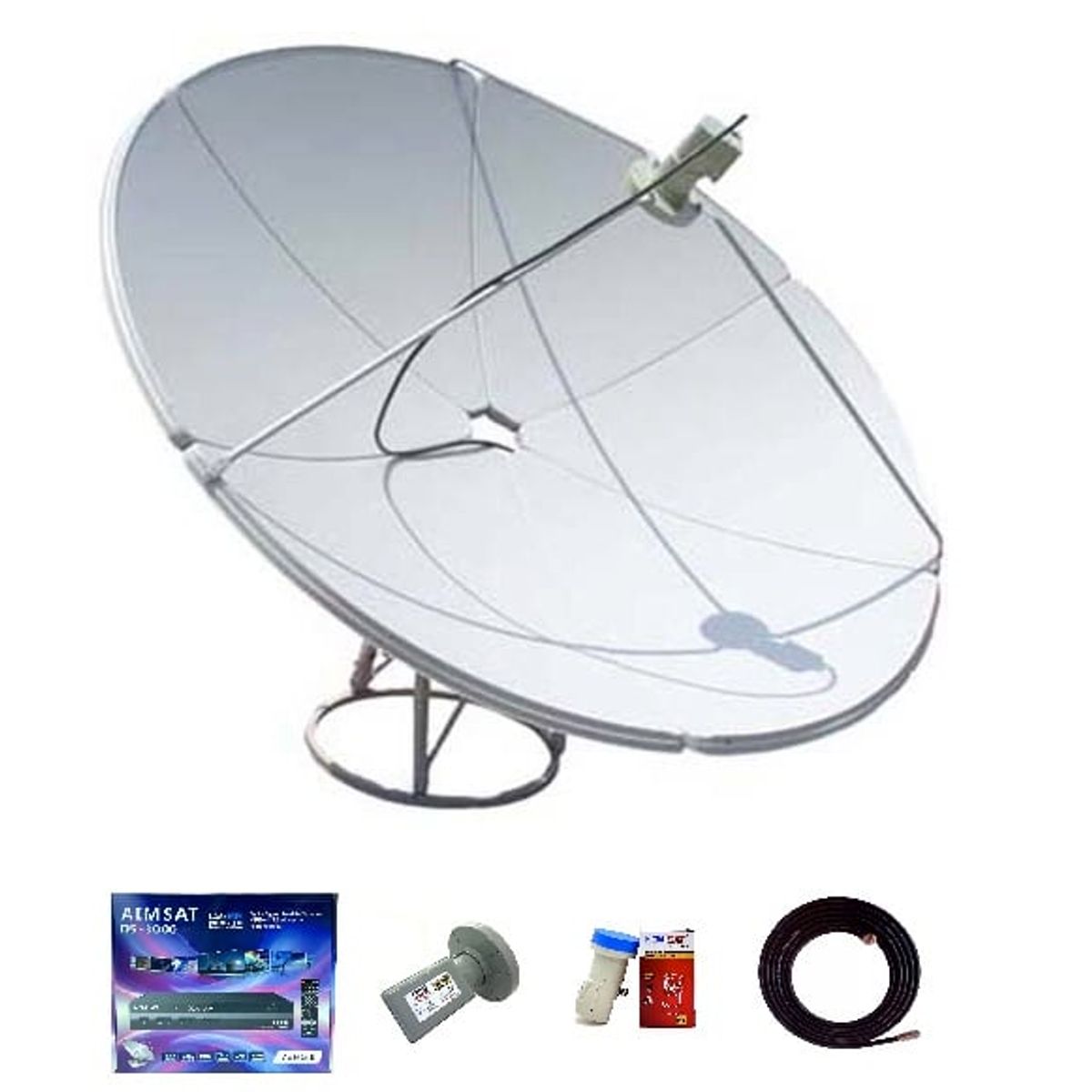 RST - ANTENA PARABOLICA GIGANTE 2.4 METROS, + CANALES LIBRES GRATIS