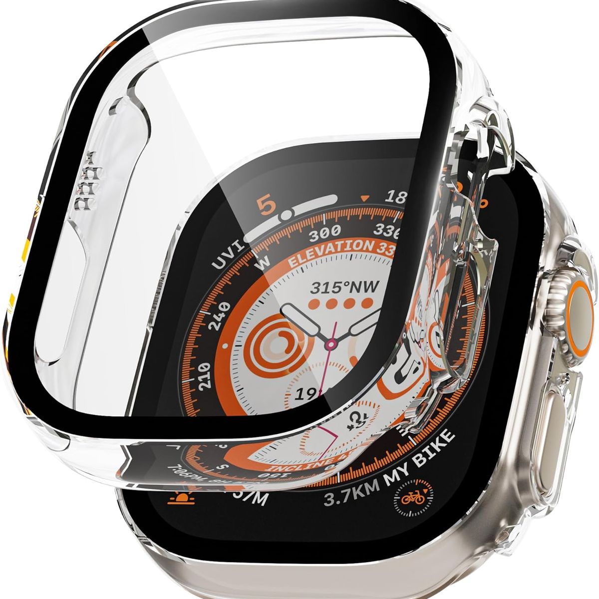 GENERICO - Funda Case para Apple Watch Ultra 49mm + Protector de pantalla