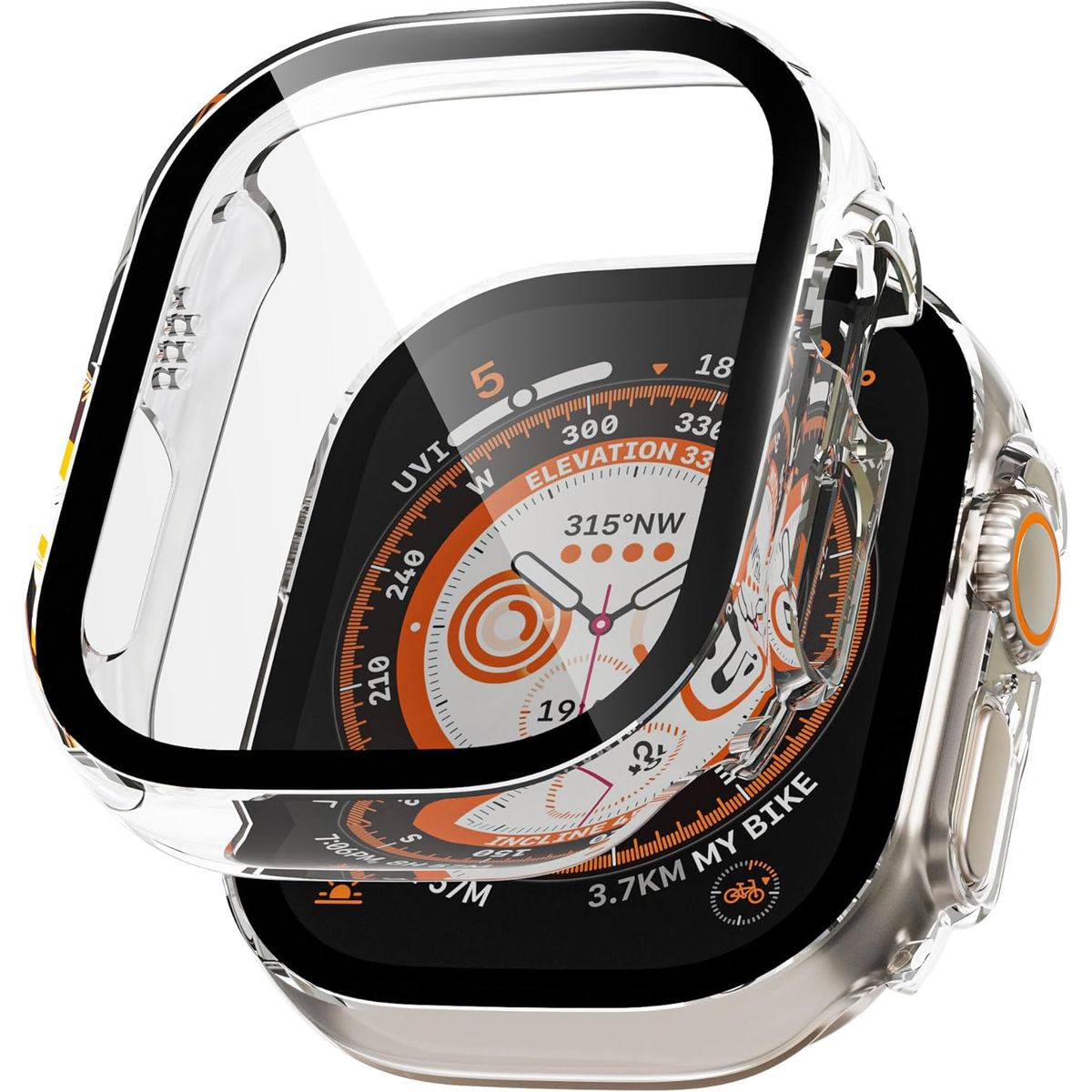GENERICO - Funda Case para Apple Watch Ultra 49mm + Protector de pantalla