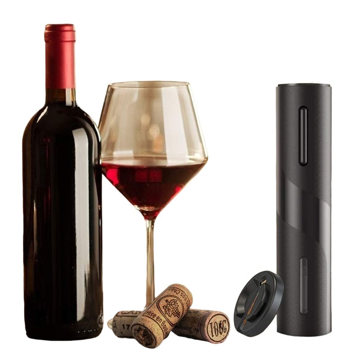 GENERICO - SACACORCHOS ELÉCTRICO A PILAS PARA ABRIDOR DE VINO