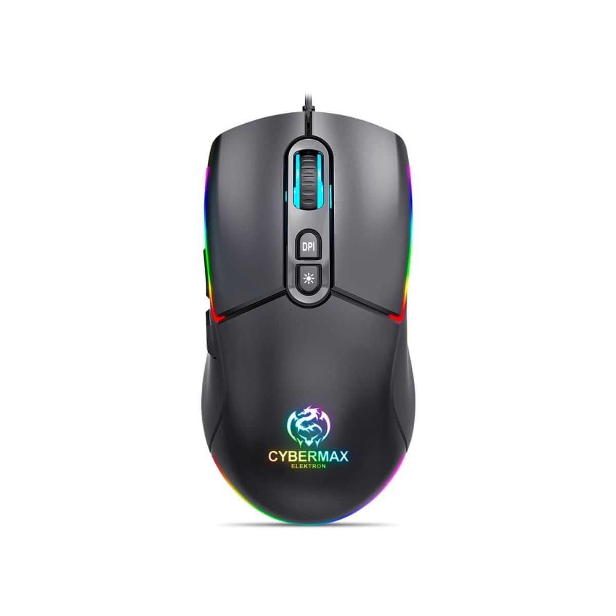 CYBERTEL - Mouse Gamer Elektron Cyb Usb Rgb 7b 7200dpi