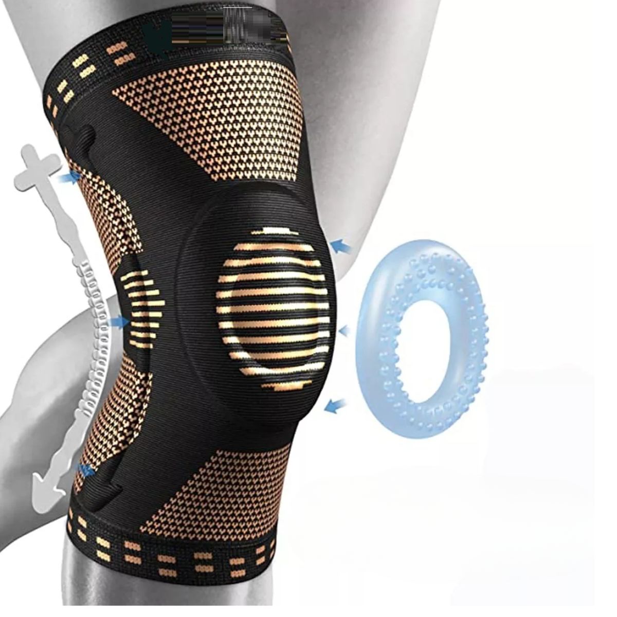 GENERICO - RODILLERA DE PROTECCION CON VARILLAS Y COBRE