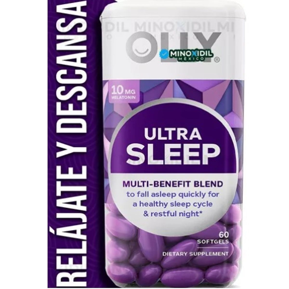 GENERICO - Olly Melatonina 60 Softgels Ultra Sleep 5mg + Lemon Balm