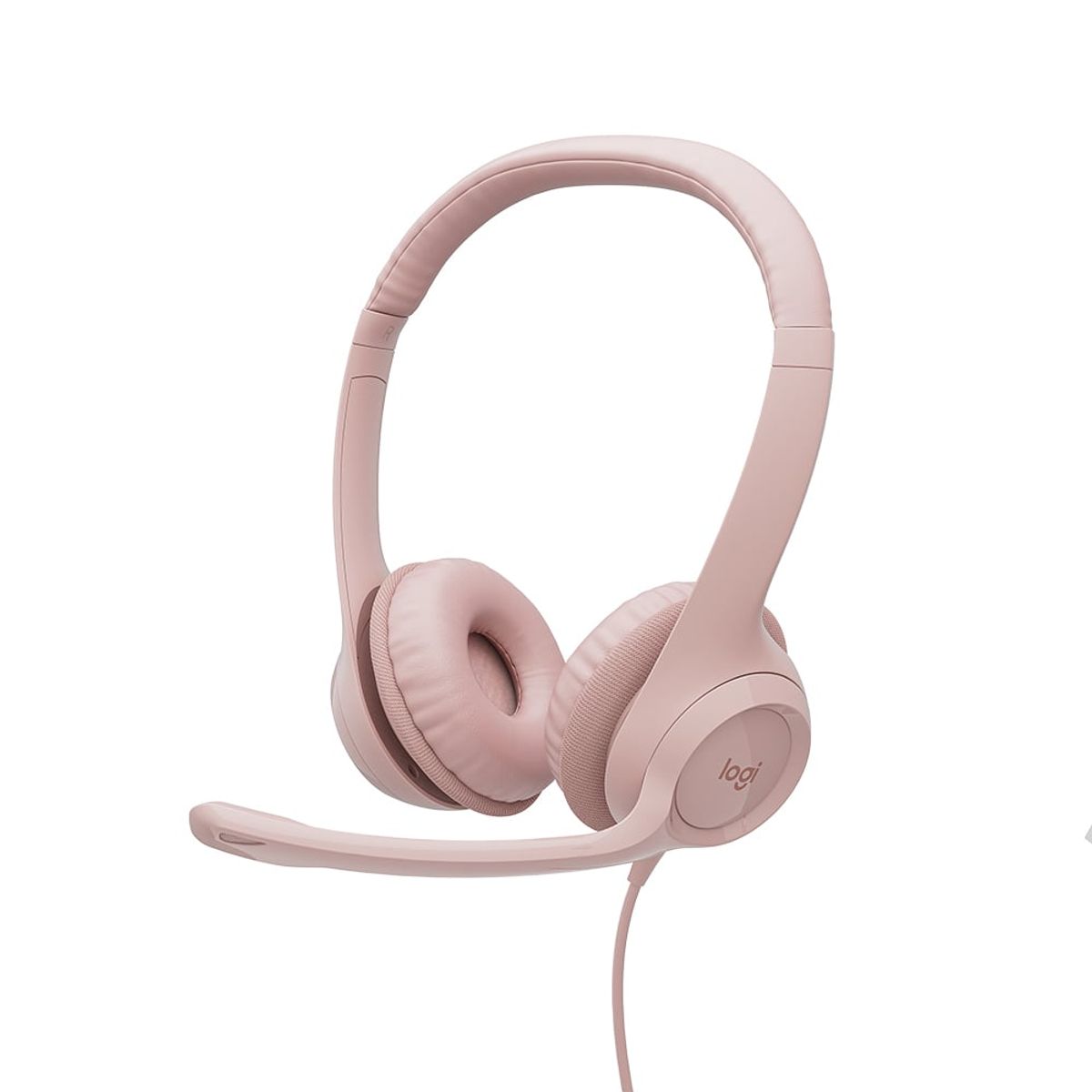 LOGITECH - AUDIFONO CMICROF LOGITECH H390 USB NOISE CANCELLING ROSE 981-001280