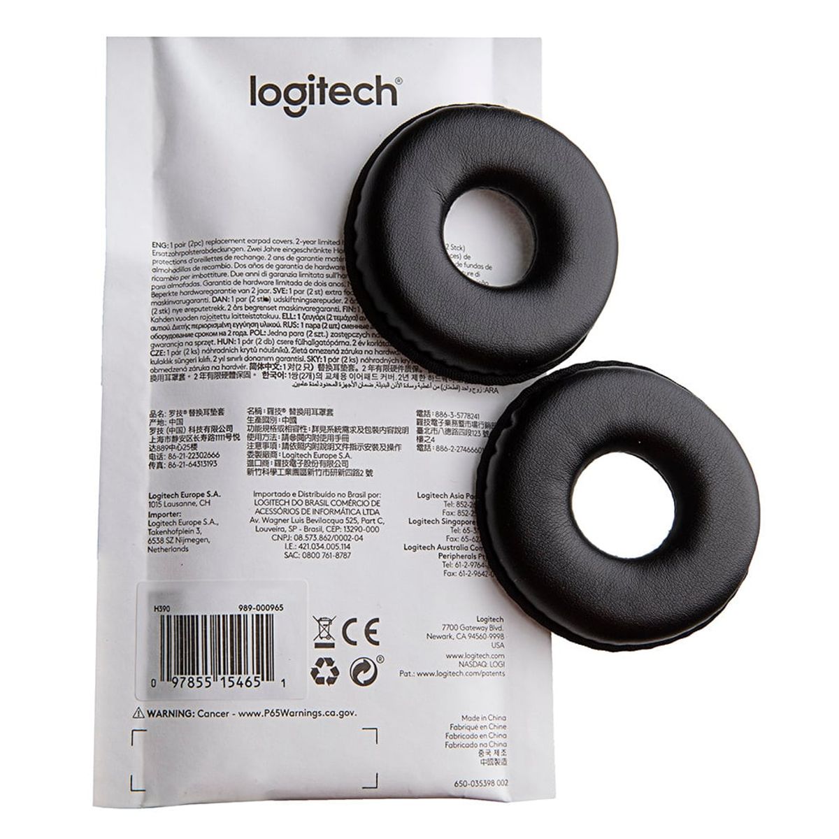 LOGITECH - AUDIFONO CMICROF LOGITECH H390 USB NOISE CANCELLING BLACK 981-000014
