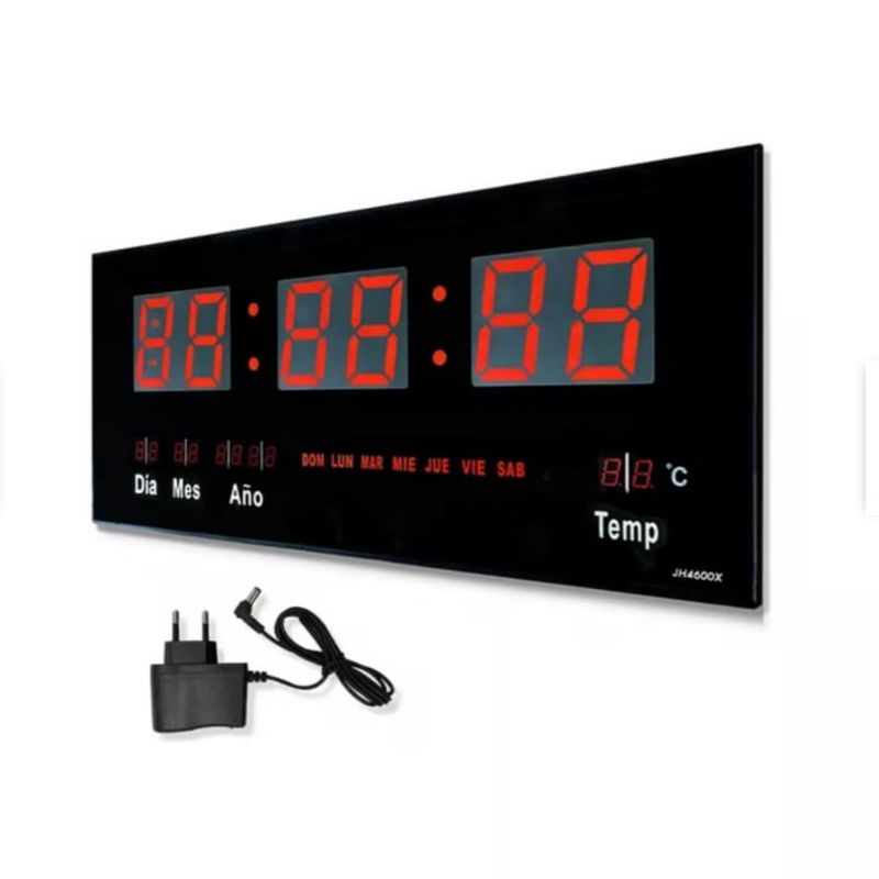GENERICO - Reloj  Digital de Pared Alarma Calendario y Temperatura