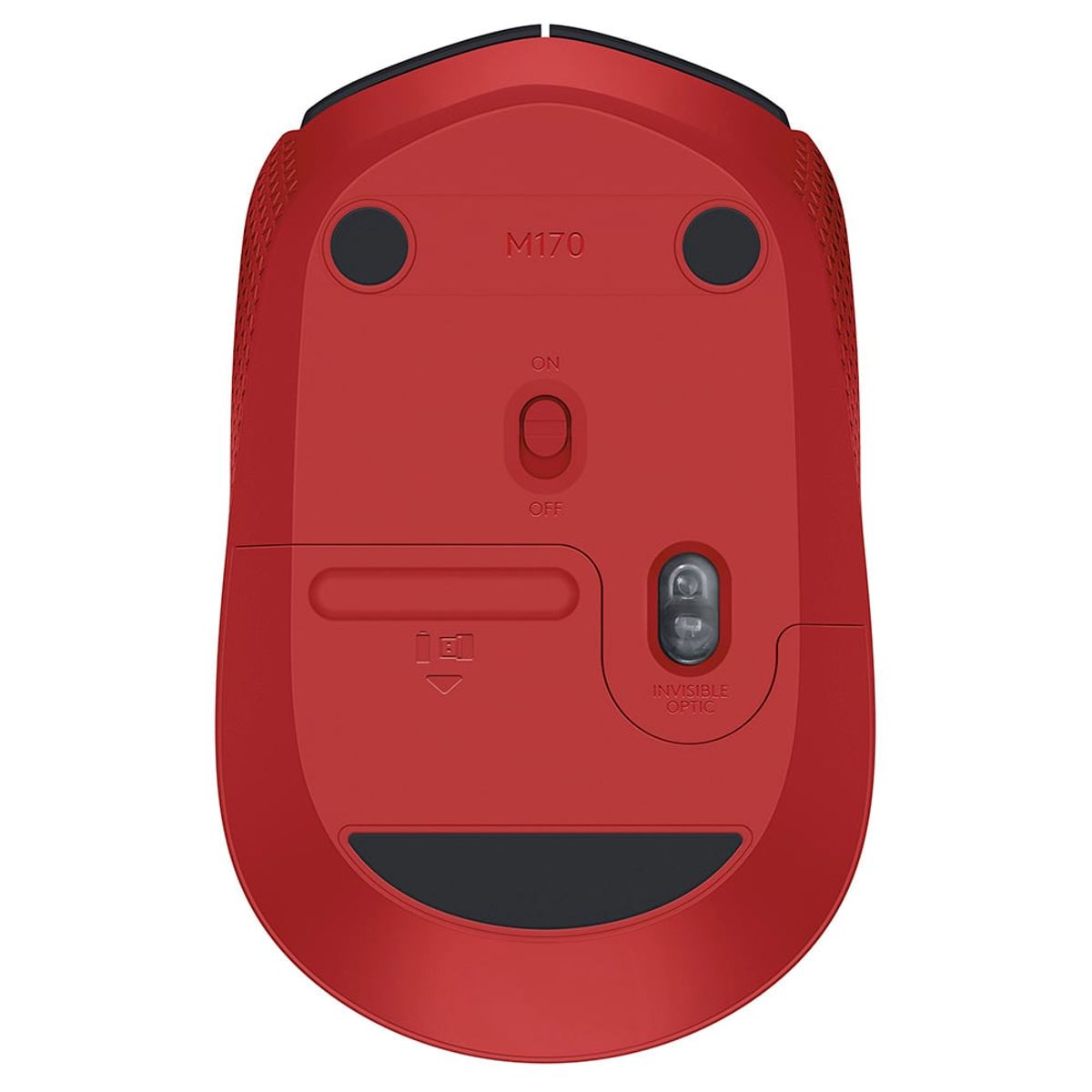 LOGITECH - MOUSE LOGITECH M170 WIRELESS RED 910-004941
