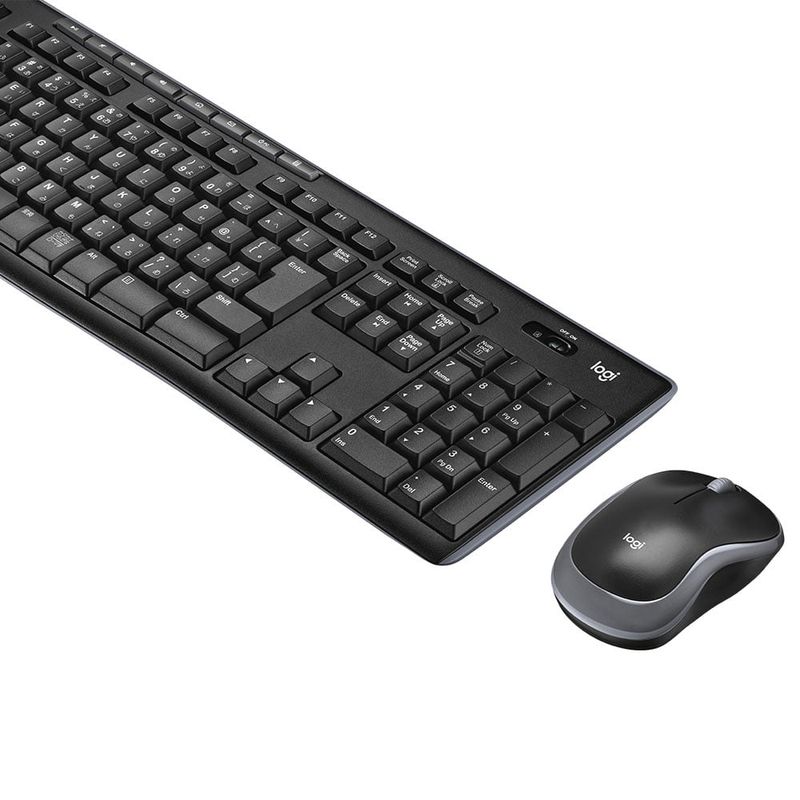 LOGITECH - TECLADO LOGITECH + MOUSE MK270 WIRELESS USB BLACK PN 920-004432