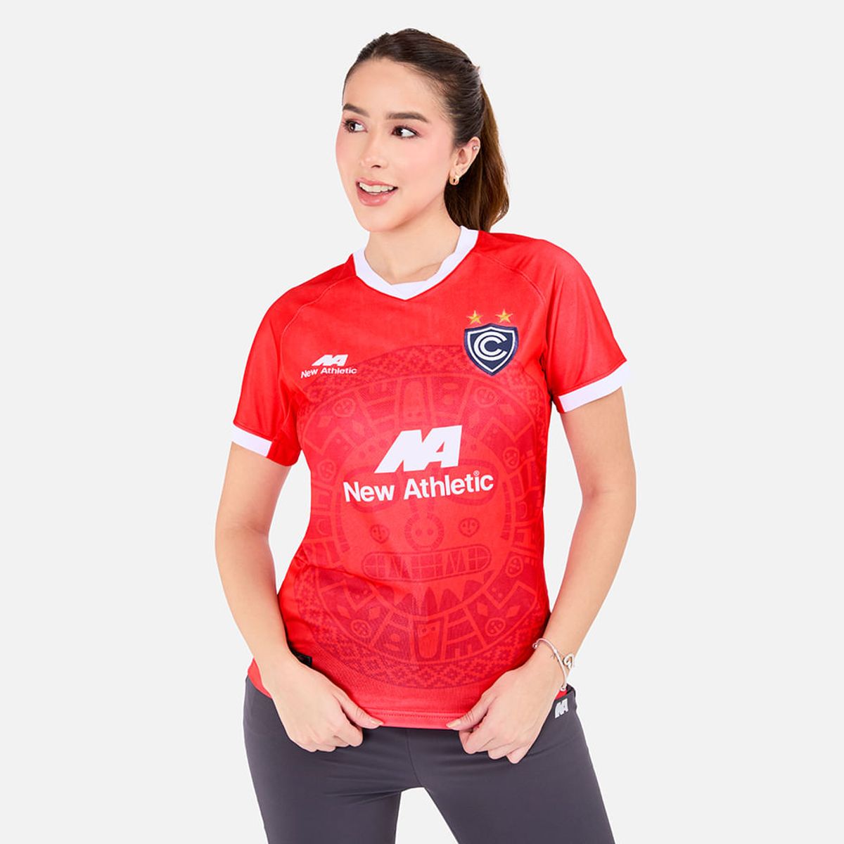 NEW ATHLETIC - Camiseta Entreno Cienciano Rojo Mujer