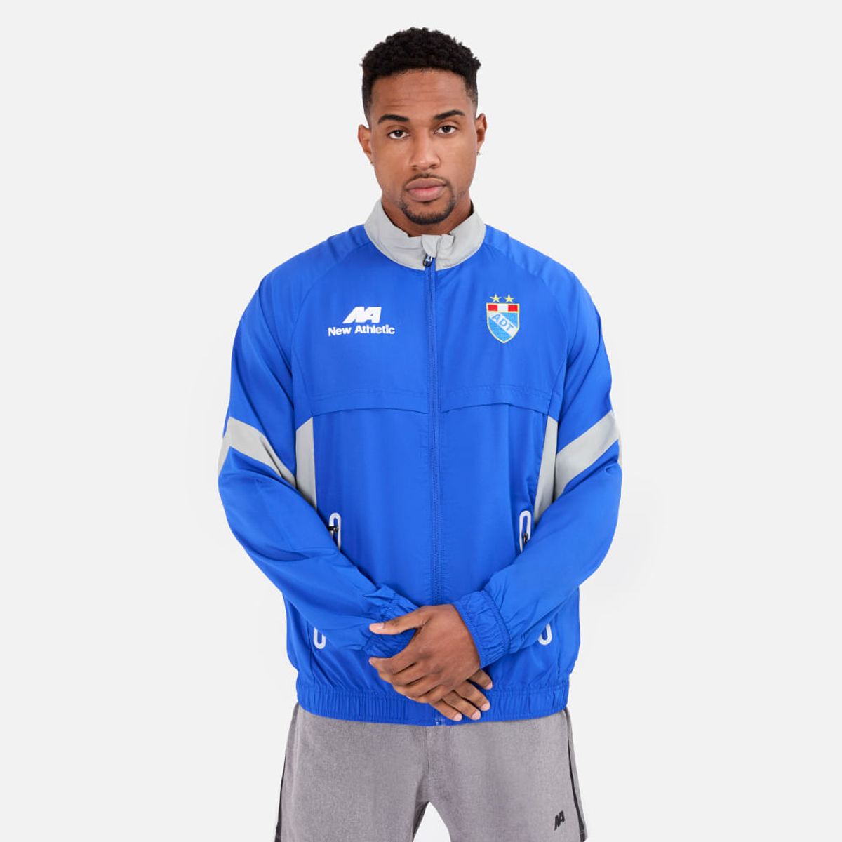 NEW ATHLETIC - Cortaviento Adt Turquesa Con Gris Hombre