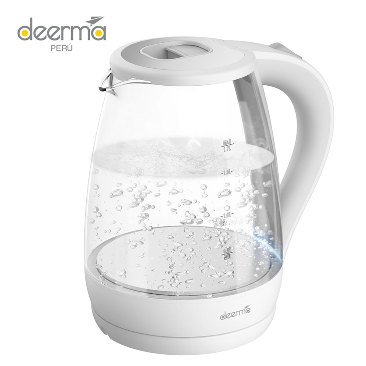DEERMA - Hervidor Eléctrico de Vidrio 1.7 L SH30W