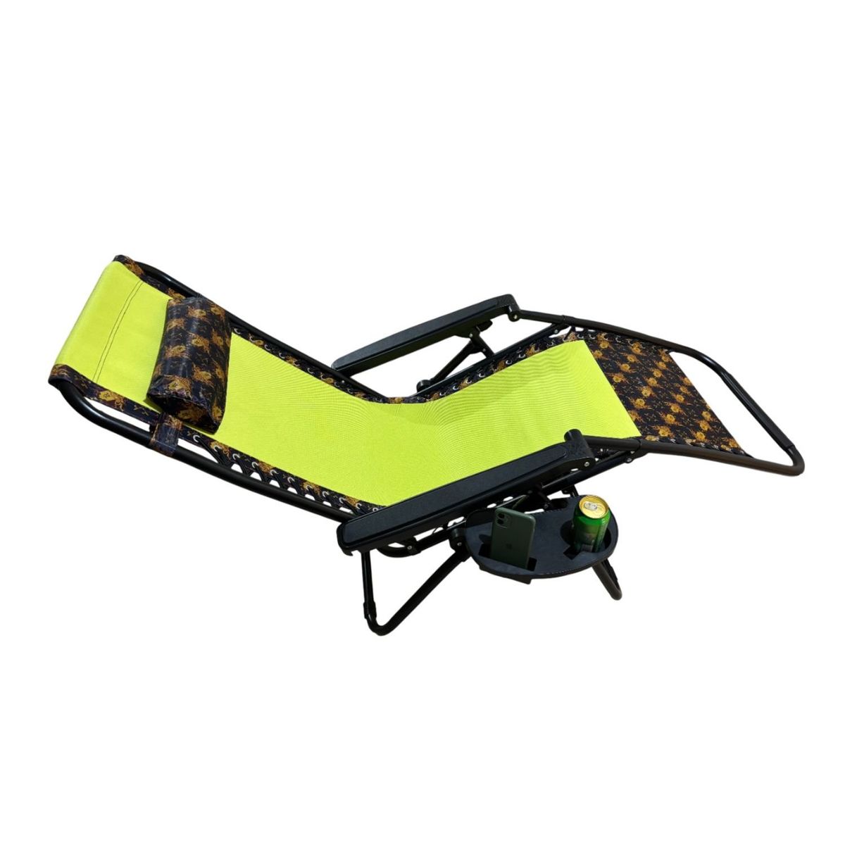 GENERICO - Silla Perezosa Reclinable con Posa Vasos Green