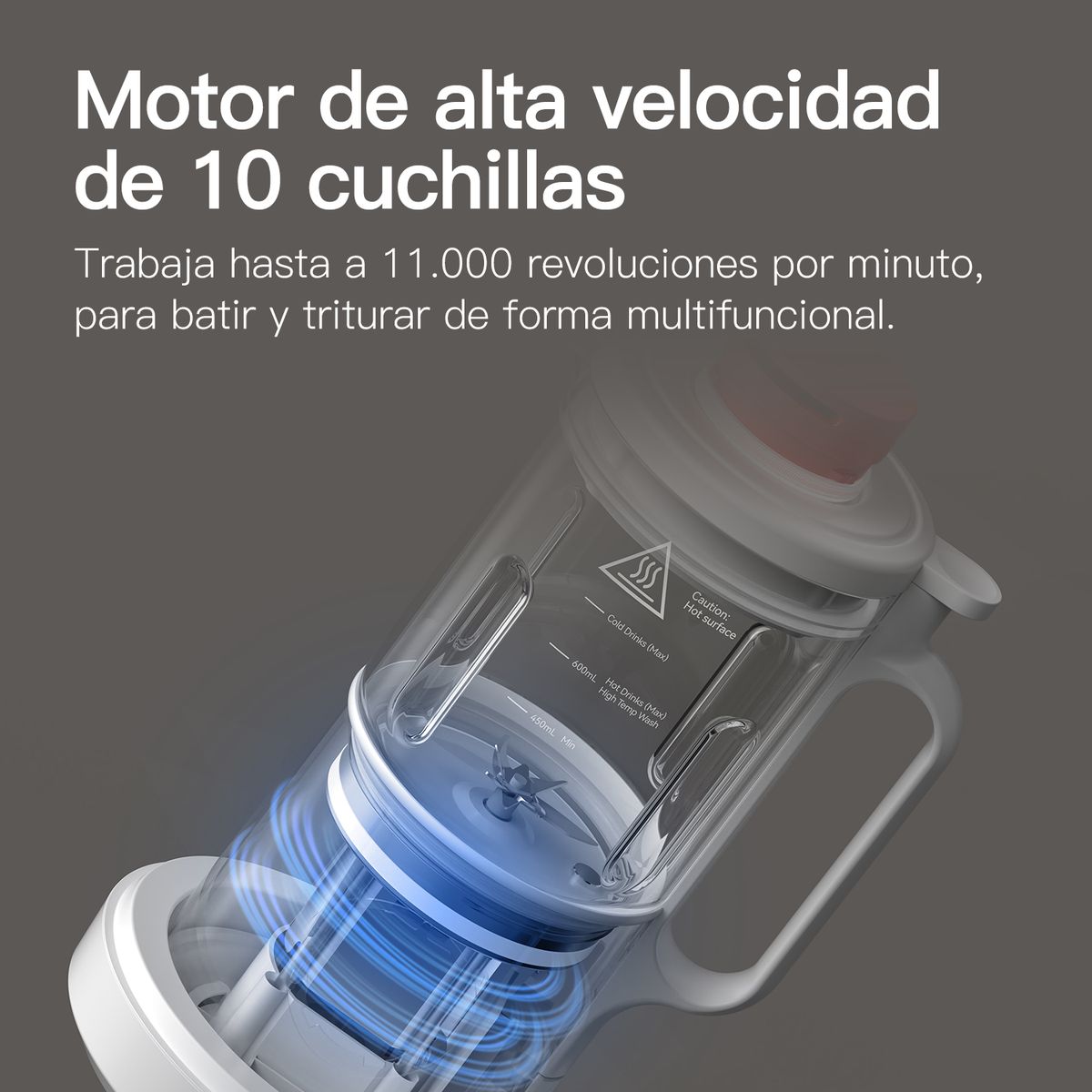 DEERMA - Licuadora de Cocción Deerma DEM-NU500W 5 Modos y Lavado Automático