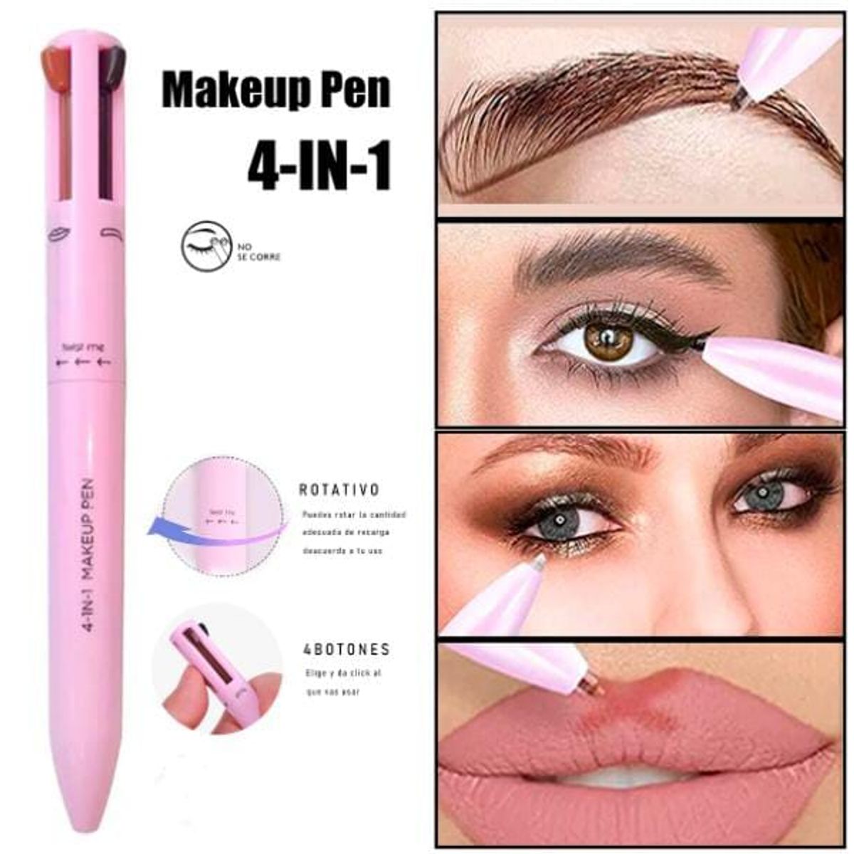 GENERICO - maquillaje 4 en 1 lapicero cosmético multifuncion