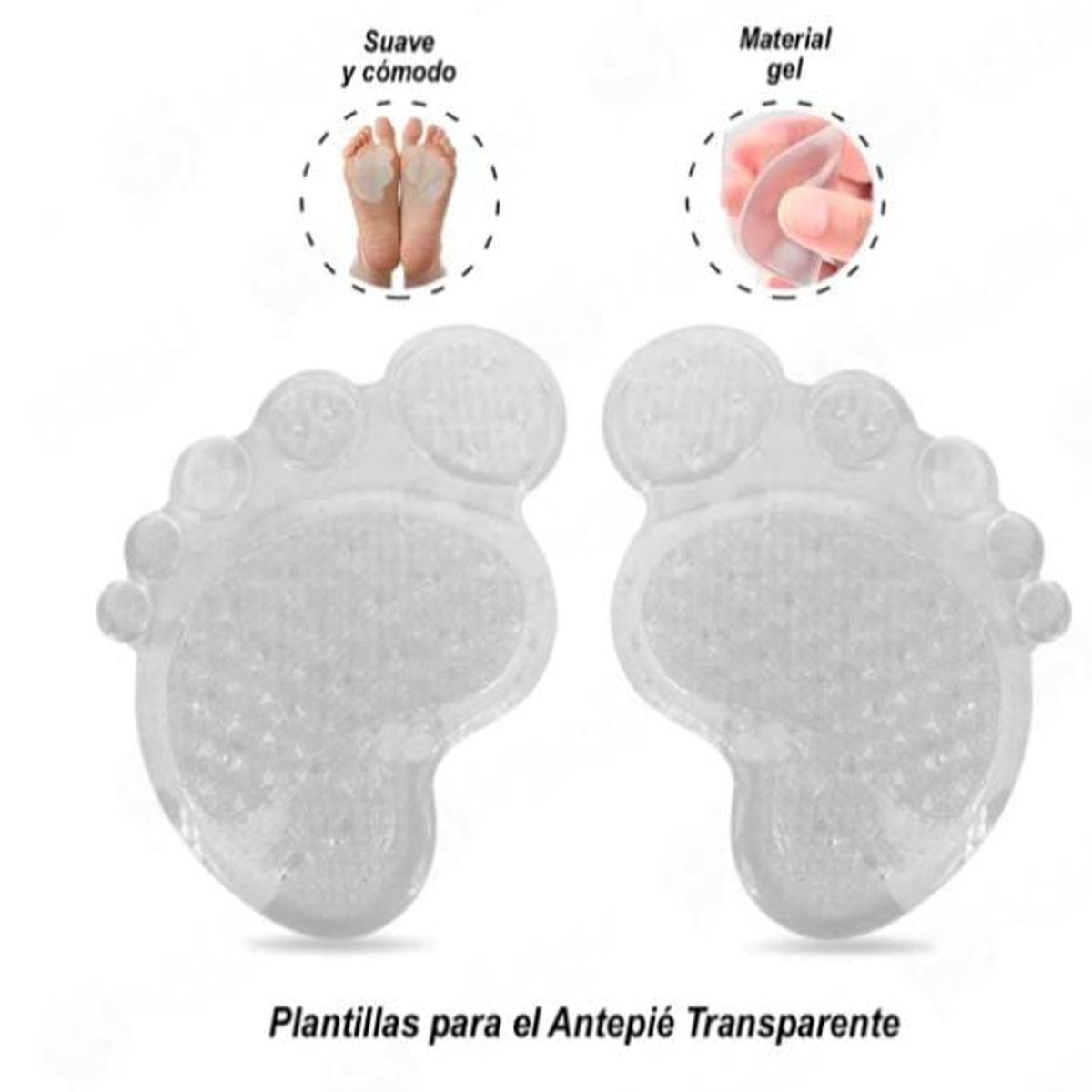 GENERICO - Plantillas para el Antepié Transparente