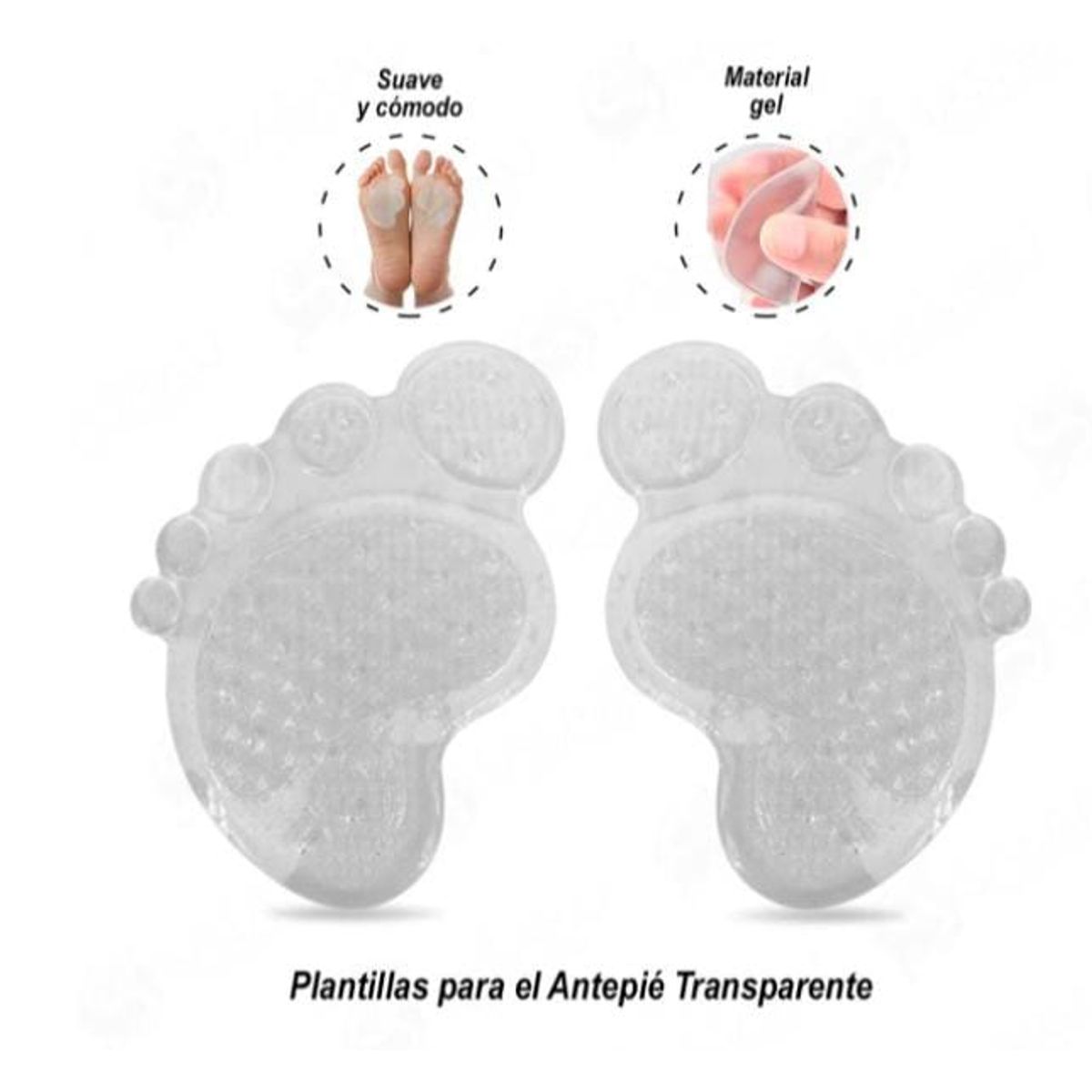 GENERICO - Plantillas para el Antepié Transparente