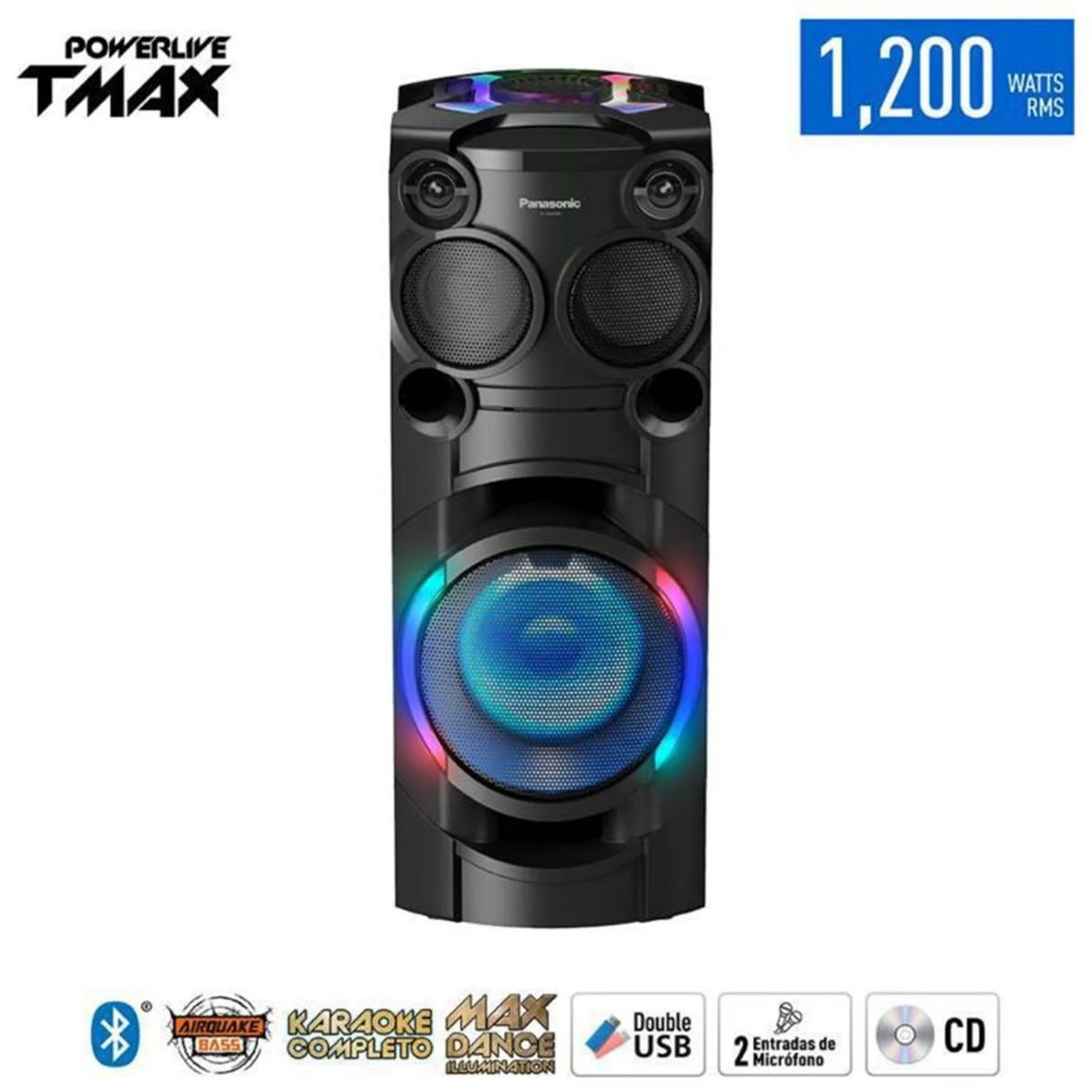 PANASONIC - MINICOMPONENTE PANASONIC TMAX40 BLUETOOTH 1200W