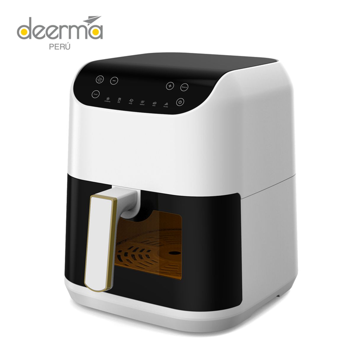 DEERMA - Freidora Aire Deerma DEM-KZ130W 5.5L 6 menus personalizables