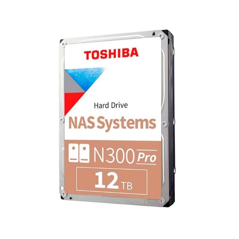 TOSHIBA - DISCO DURO TOSHIBA N300 PRO NAS, 12TB, SATA 6.0GB/S P/N: HDWG51CXZSTB