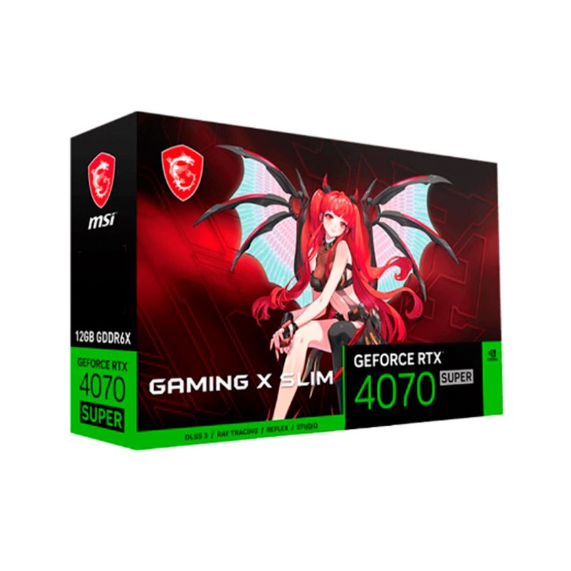 MSI - TARJETA DE VIDEO MSI 12GB GDDR6X P/N: RTX4070SUPER12GGAMINGXSLIM MLG