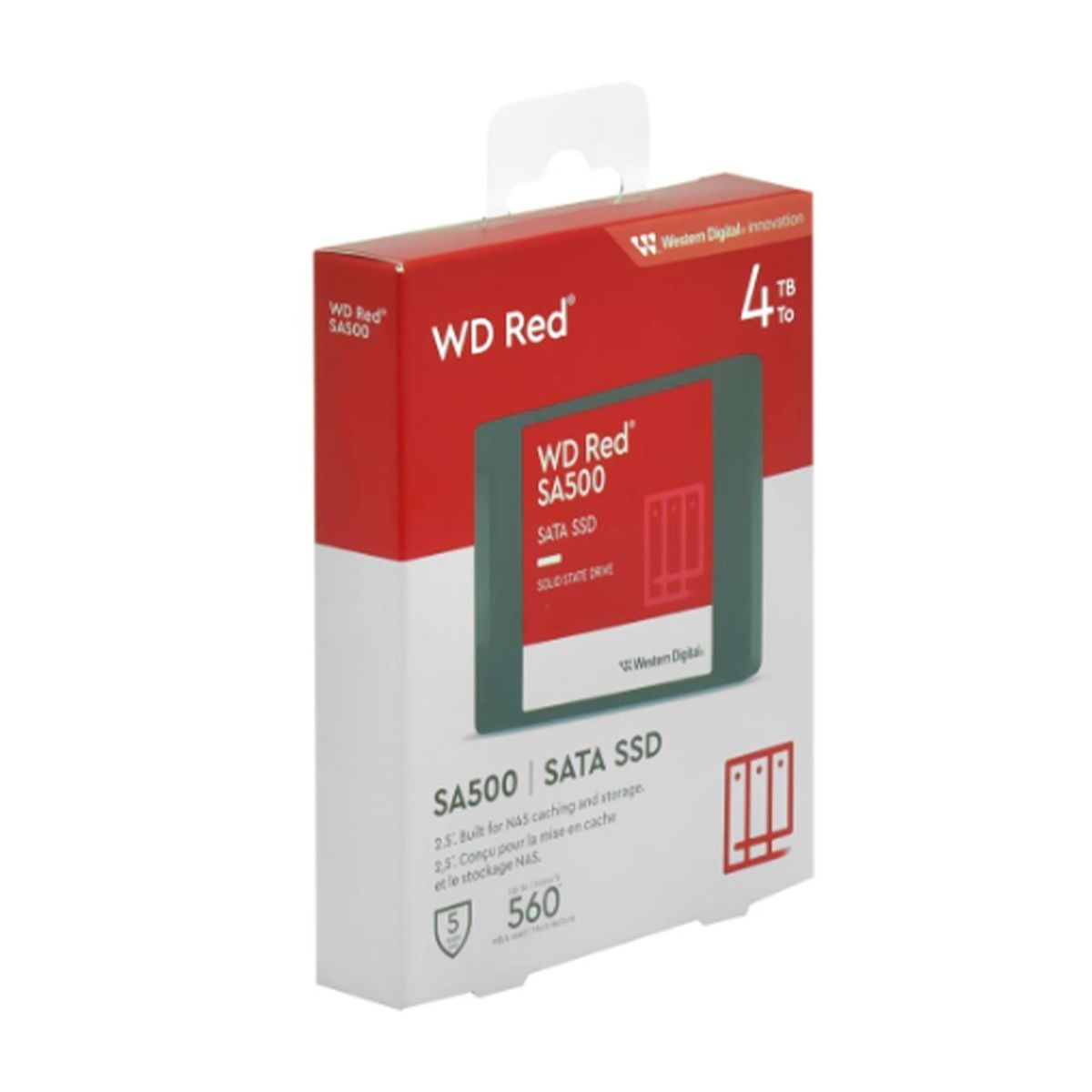 WESTERN DIGITAL - SSD WESTER DIGITAL RED SA500NAS 4TB SATA 2.5 7MM. P/N: WDS400T2R0A